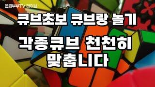 실시간 세상모든 큐브 도전! Challenge every cube in the world with live streaming