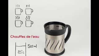 Paris Press - Moulin à café et cafetière à piston 2 en 1