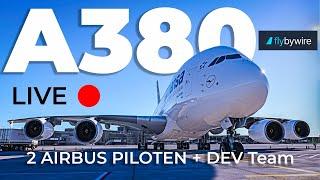 2 Airbus Piloten fliegen den A380 im MSFS2020! Flybywire DEV Team im Interview.