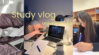 Study vlog | productive university days in my life, autumn, cafe studies, study tips, part-time job