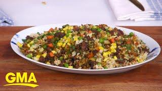 Chef JJ Johnson cooks Nigerian lamb fried rice