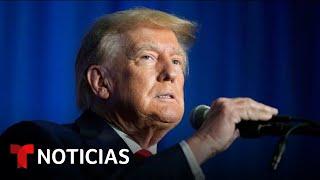 Noticias Telemundo: Un hombre detenido tras un aparente intento de asesinato contra Trump