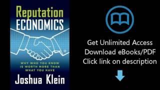 Download Reputation Economics: Why Who You Know Is Worth More Than What You Have [P.D.F]