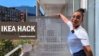 DIY Outdoor Privacy Screen | Balcony & Apartment | IKEA Hack