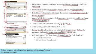 Loan Estimate (Overview)