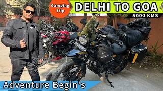 DELHI TO GOA 5000 KMS Adventures Ride Begin on Himalayan 450 | #indiabikeweek