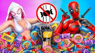 Comment Cacher des Bonbons à la Piscine ! Deadpool vs Wolverine !