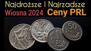 Najdroższe i najrzadsze monety PRL-u Wiosna 2024 Ceny monet 2024 Aukcje Allegro onebid