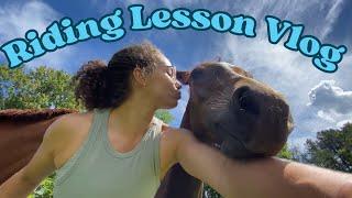 HORSE LESSON VLOG | Ride with Clara Jumping Lesson