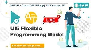 [LIVE] S01E12 SAP UI5 Flexibile Programming Model || Adding controller extension - Extend sap fiori