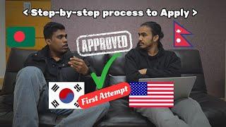 USA F1 Student Visa: Step-by-Step Process from South Korea | First Attempt Success ️