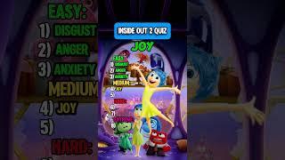 Only a True Fan of Inside Out 2 can Ace this Quiz! #shorts #quiz #trivia
