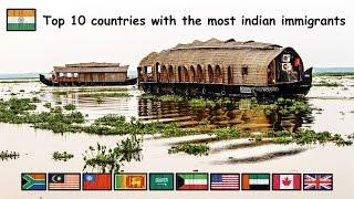 TOP 10 COUNTRIES WITH THE MOST INDIAN IMMIGRANTS 