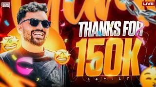 THANKS FOR 150K FAMILY  BGMI LIVE KANNADA 