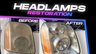 X7SEVENUSA -- GMC Yukon 2008 XL || HeadLamps Restoration || Totally Worth it 