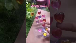 butterfly earrings diy #shorts #ytshorts #diy