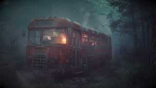 Sleeping in an Abandoned Bus During Heavy Rain Storm | Thunderstorm Sounds for Sleep & Relaxing