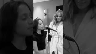 JLo's daughter's vocal rehearsal #shorts