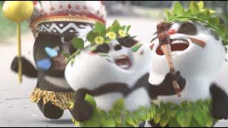 Welcome to Jurassic World w/ panda  | Short Animation | BAMBOO PANDA #panda  #パンダ #shorts #cutebaby