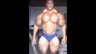 Synthol boy  Front pose #youtubeshort #youtube #yt #bodybuilding #gym #fitness #motivation