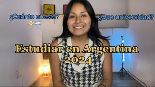  TE CUENTO TODO SOBRE ESTUDIAR EN ARGENTINA - siendo extranjera 