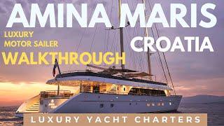 AMINA MARIS ️| Walkthrough Luxury Sailing Yacht Charter ️ Croatia