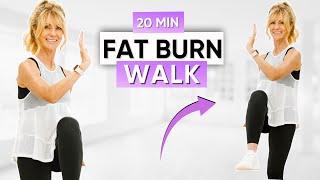 20 Minute Fat Burning Walking Workout | Walking Exercise For Weight Loss!