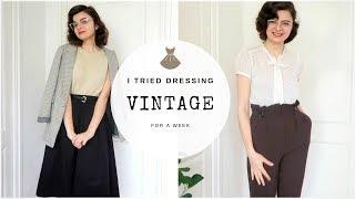 I Tried Dressing Vintage For A Week