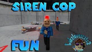 I become OLD SIREN COP In New Escape from SIREN COP'S PRISON! (SCARY OBBY) Remastered!