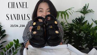 Chanel unboxing “ Chanel Sandals 23A” Review what I have/had EP 3 ( Sub Eng)