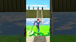 Epic Spider-Man Water Ragdolls in GTA 5 | Funny Fails Ep.152 #Shorts