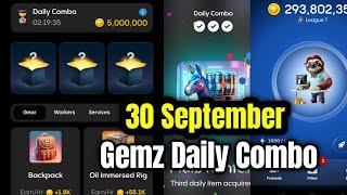 Gemz Daily Combo 30 September | Gemz Daily Code 30 September | Daily Combo Today