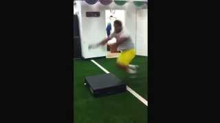 Jared Bradley RB free agent. Seeking NFL/CFL/European contract. Explosive jump to single leg squat