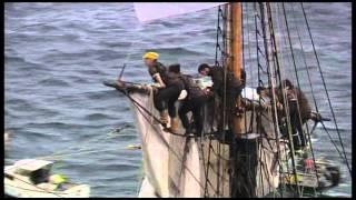 L'arrivée de l'Hermione, frégate de La Fayette, en rade de Brest