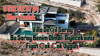 !DİDİM SEYRANTEPE SATILIK VİLLA DEĞİL SARAY! Full  Eşyalı 600 MeTre Arsa İçinde Havuzlu Saray(2142)