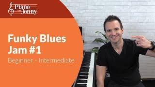 Funky Blues Jam #1!  Beginner - Intermediate Piano Lesson / Quick Tip by Jonny May