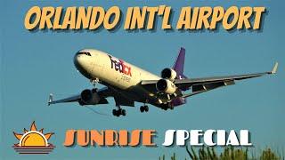 [4K] PLANE SPOTTING TUESDAY SUNRISE SPECIAL ORLANDO INT'L AIRPORT AIRCRAFT ID 4/26/22