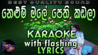 Nelum Male Pethi Kadala Karaoke with Lyrics (Without Voice)