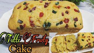 Tutti Frutti Cake| Eggless Tutti Frutti Cake| Tea Time Cake Recipe #Easy Cake Recipe