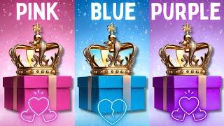 Choose your gift ||3 gift box challenge||2 good vs 1 bad ||Pink, blue vs purple #gift