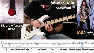 Whitesnake Slip of the Tongue Steve Vai Guitar solo with TAB