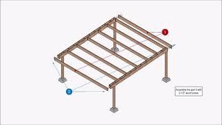 20x20 Lean to carport plan