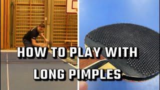 How to play with Long Pimples | 3 basics Tips & Techniques  | Table Tennis Tutorial