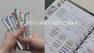 How To Color Code Your Planner: Using Highlighters, Stickers, and Clips | Cloth & Paper