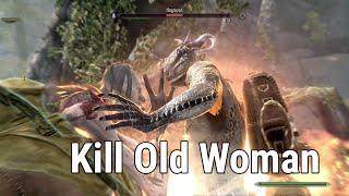 How dragonborn interrupts a Forsworn Ritual and kills old women according to lore. Skyrim Anniversar