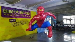 3m High inflatable spiderman, inflatable sculpture art, inflatable spider man