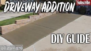 How to Pour a Driveway Addition DIY GUIDE