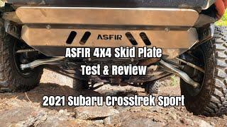 ASFIR 4x4 Skid Plates Test & Review Part 1 - 2021 Subaru Crosstrek Sport  - OCTurboJoe