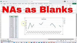 How to Have NAs Show as Blanks in your Graph in Microsoft Excel! #tutorial #data #msexcel #graph