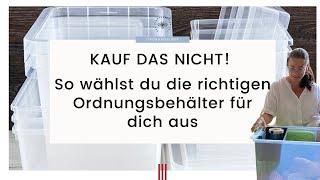 So wählst du die richtigen Ordnungsbehälter für dich aus | Nie mehr Fehlkäufe!